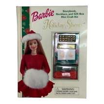 Vintage Barbie Holiday Show Storybook Necklace Gift Box Mini Craft Kit New - £15.21 GBP