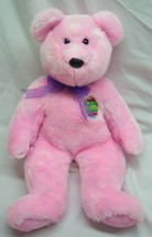 TY Beanie Buddies PINK BEAR W/ EASTER EGG 15&quot; Plush Stuffed Animal TOY - $19.80