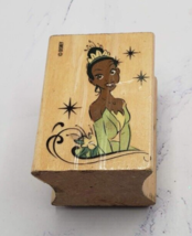 Disney Princess &amp; The Frog Tiana Princess Wood Mounted Rubber Stamp - £4.69 GBP