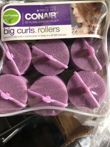 Primary image for 2 Packs Conair Big Curl Foam Rollers, 9 Count Fast Shipping New USA Seller
