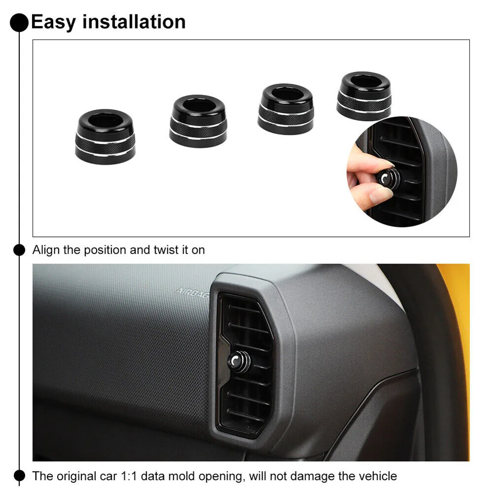 Center Console Air Conditioner Outlet Ring for Ford Bronco Sport 2021+ (4PCS) - £14.32 GBP