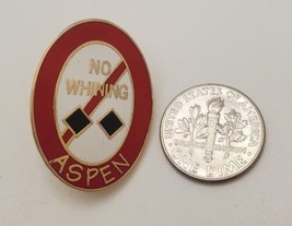 ASPEN Colorado Skiing Ski Pin Travel Pinchback NO WHINING Double Black D... - $19.60