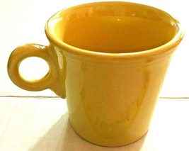 Yellow Homer Laughlin China Co. Fiesta Coffee Cup Mug 3.5” Tall USA   SK... - $6.88