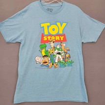Disney Toy Story Men T-Shirt Size L Blue Sky Graphic Print Classic Short... - £7.94 GBP