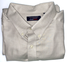 Roundtree Yorke Shirt Travel Smart 3XT Big &amp; Tall Short Sleeve Mens Tan ... - $19.20