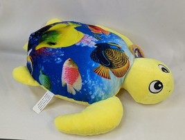 Circus Circus Sea Turtle Plush 12 Inch Yellow Stuffed Animal Toy - £16.41 GBP