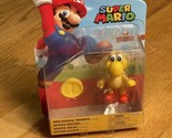 Jakks Nintendo Super Mario Red Koopa Troopa 4&quot; Figure w/Coin (Brand New) - £7.88 GBP