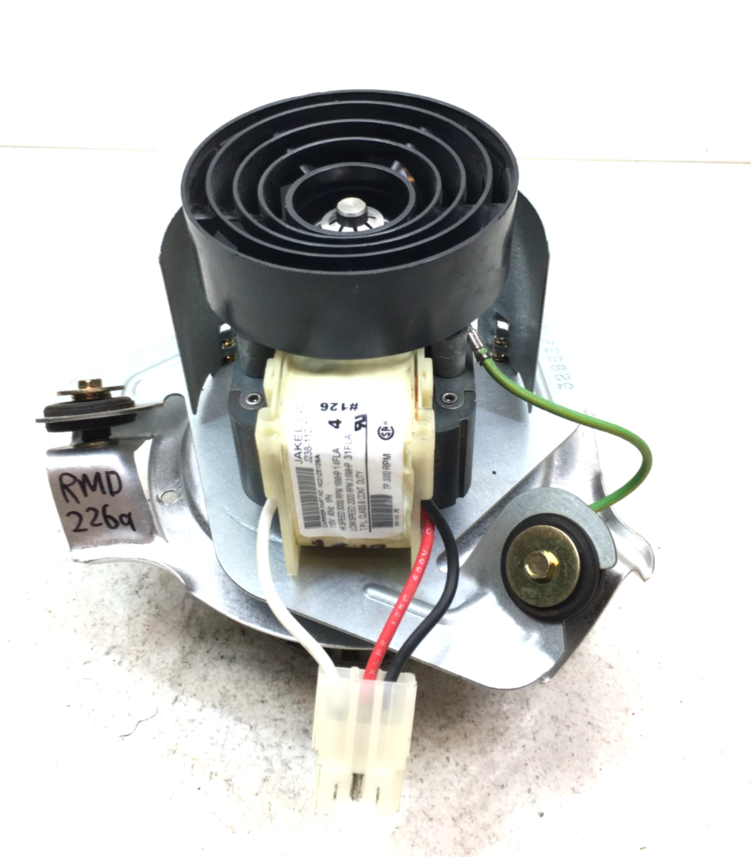 JAKEL J238-112-11203 Draft Induc Blower Motor HC21ZE126A 3000RPM used #R... - $2,343.37 MXN