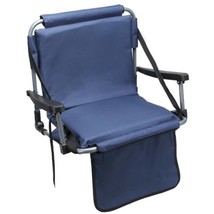 Chair Blue Stadium Style Barton Outdoor Folding Chair - £47.39 GBP