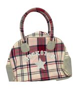 Gymboree Blue/Red Plaid Satchel Bag Purse &quot;ROCKSTAR&quot; Prep Club - €4,94 EUR