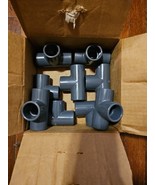 SPEARS Tee Socket Fitting 801-010 1&quot; PVCI SCH80 D2467 Gray LOT OF 9 NEW - $1,504.77 MXN