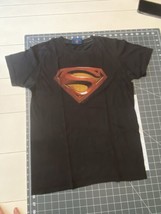  Vtg Shirt Men’s Size Small Superman DC Comics Black Short Sleeve - £6.26 GBP