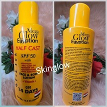 X 1 Mega Glow Egyptian Face &amp; Body Lotion[ Tik Tok] 400ml Spf 50  X 1 - $722.91 MXN