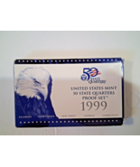 1999-S Statehood Quarters Clad Proof 5-Coin Set w/COA - $14.84