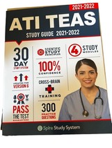 Ati Teas 6 Study Guide: Spire Study System And Ati Teas Vi Test Prep Guide W... - £13.51 GBP