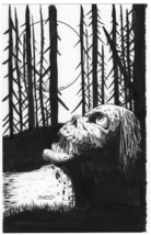 Original RPG Art by &quot;Phred&quot; Rawles; Wrightson Style Zombie Creature Hall... - $79.15