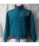 Vintage 1996 Super Bowl XXX Swingster Jacket Coat Turquoise Purple Fleec... - £46.70 GBP