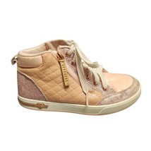SKECHERS Shoutouts High Top Sneakers Youth Size 3 Rose Gold Lace Up 310618L - $22.99