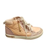 SKECHERS Shoutouts High Top Sneakers Youth Size 3 Rose Gold Lace Up 310618L - $31.44 CAD