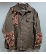 Break Up Infinity Mossy Oak Mens Shooting Shirt Green with Camo XXL  - $25.23