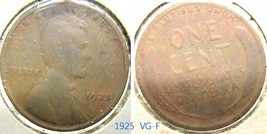 Lincoln wheat penny 1925  vg f thumb200