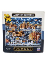 Alpine Christmas 1000 Piece Jigsaw Puzzle Dowdle Folk Art 10047 Holiday ... - £7.47 GBP