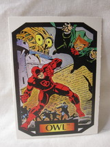 1987 Marvel Comics Colossal Conflicts Trading Card #60: Owl - £3.92 GBP