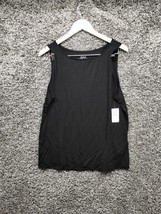 NWT Torrid Shirt Women Size 0 Large Black Sleeveless Tank Top Super Soft - £14.78 GBP