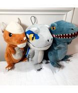Jurassic World Plush set 3 Stygimoloch Stiggy Raptor Blue Velociraptor b... - €32,63 EUR