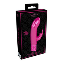 Shots Royal Gems Dazzling Rechargeable Silicone Miniature Rabbit Vibrator Pink - £38.55 GBP