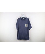 Vtg 90s Mens XL Striped Detroit Firefighters Baseball Short Sleeve T-Shi... - €50,39 EUR