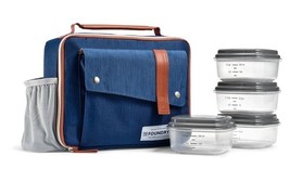 Fit &amp; Fresh THE FOUNDARY ~ Zip Closure Insulated Lunch Bag ~ 6 Lunch Con... - $30.00