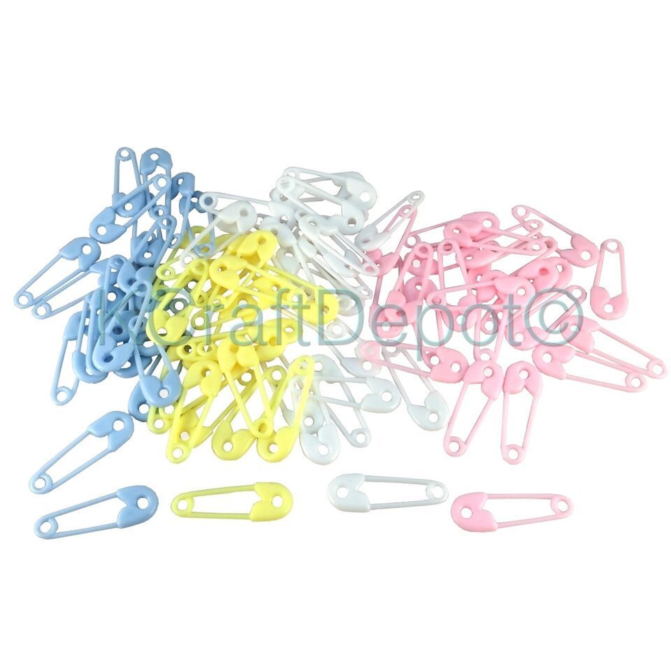 Assorted 1.5&quot; Diaper Pins Baby Shower Charm Favor Party Game Decoration ... - $6.95+