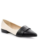 Kaleidoscope Beige Nero Contrasto Scarpe Ballerine UK 4 (F126) - $39.94