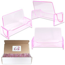 12Pc Hq Acrylic Plastic Business Name Card Holder Display Stand (Clear P... - $18.58