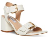 Steve Madden Women Ankle Strap Sandals Adalena Size US 11M White Leather - $58.41