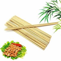 MAXPERKX 150pc Bamboo Skewers Sticks - 10 inch Extra Long Wooden Sticks for BBQ, - £2.84 GBP