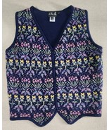 Ali Katz Pure Wool Vest  Woole Of New Zealand Extra Large XL - $53.50 CAD