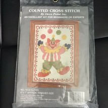  Deco Point  Counted Cross Stitch Kit  No. 1918 CLOWN  NEW Vintage - $5.90
