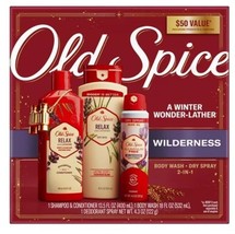 Old Spice “A Winter Wonder-Lather” Wilderness Gift Set, See Description Contents - £19.88 GBP