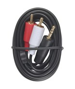 RCA AH205R MP3 3.5mm to 2 RCA Plugs Y-Adapter, 3ft - £25.62 GBP