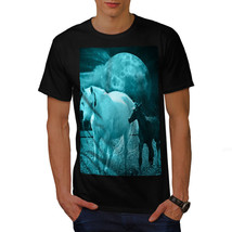 Wellcoda Stallion Friendship Mens T-shirt, Horse Graphic Design Printed Tee - £14.94 GBP+