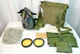NEW OLD STOCK US Military M17 Gas Mask w/ Bag,  Lens Covers &amp; More Sz Small - $148.50