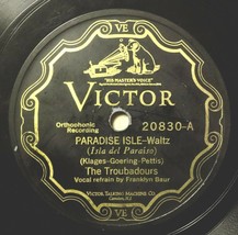 The Troubadours &amp; Franklyn Baur -Paradise Isle / Cant You Hear Me Say I Love You - £20.57 GBP