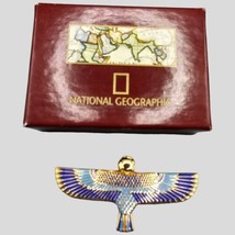 Vintage Signed TBM Horus God Of The Sky Brooch Pin Collectors Piece Rare Find  - £76.36 GBP