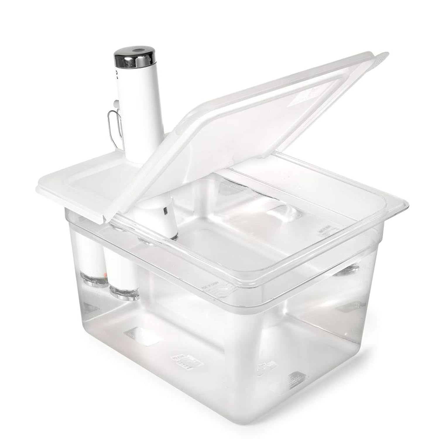 Sous Vide Container 12 Quart With Collapsible Hinged Lid Compatible With Brevill