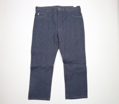 NOS Vintage 90s Carhartt Mens 44x30 Spell Out Western Wide Leg Denim Jeans USA - £78.91 GBP