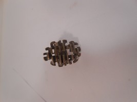 Vintage 1970&#39;s Sterling Marked 925 Israel Ring Brutalist Modernist - £74.47 GBP