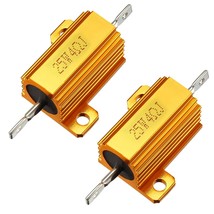 uxcell 25W 4 Ohm 5% Aluminum Housing Resistor Screw Tap Chassis Mounted Aluminum - £12.78 GBP