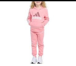 Size 6  Adidas Youth Tracksuit 2 Piece Set BNWTS Pink BNWTS - $29.69